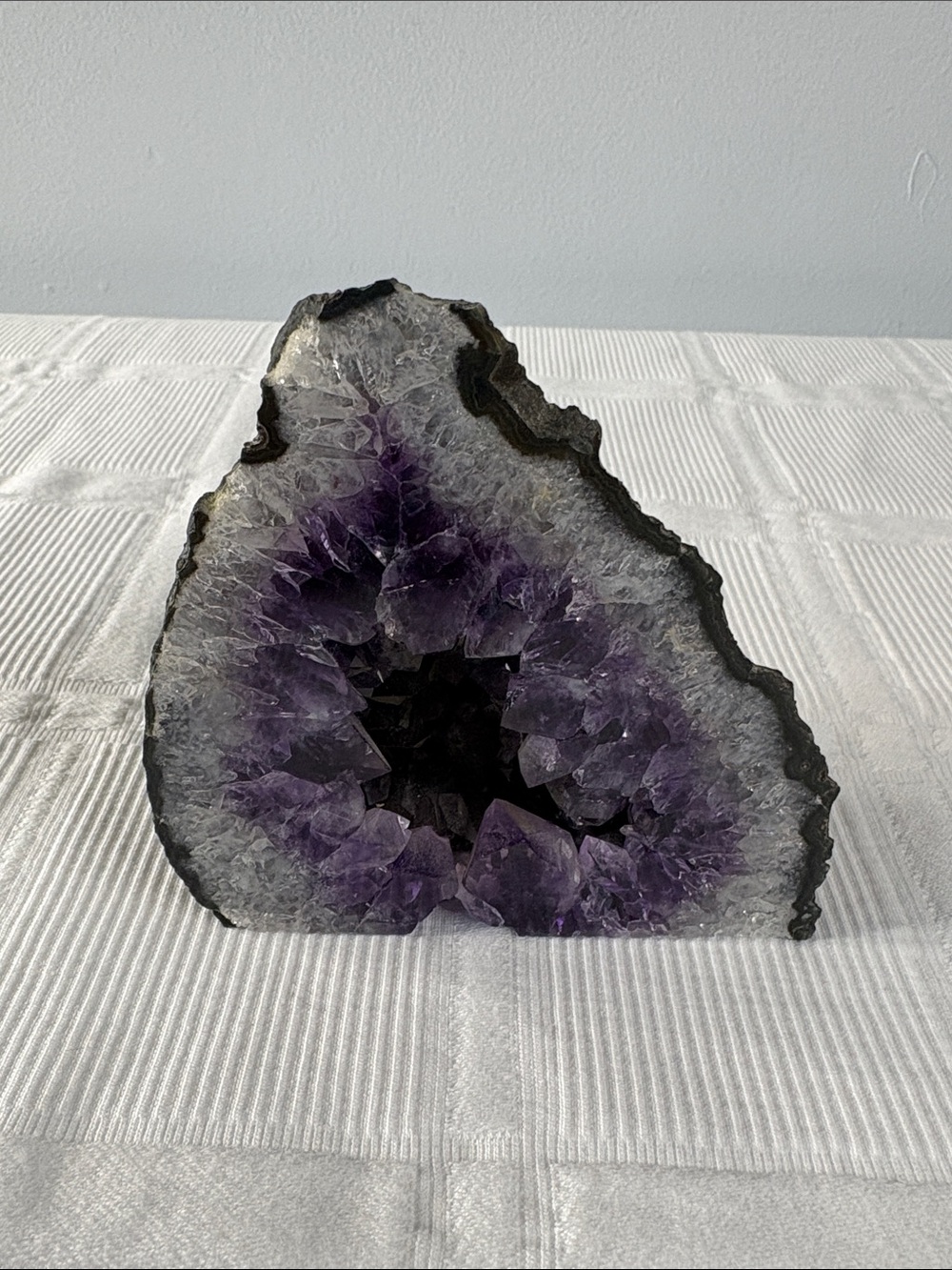 Amethyst Geode Accent - Deep Purple Crystal Home Decor